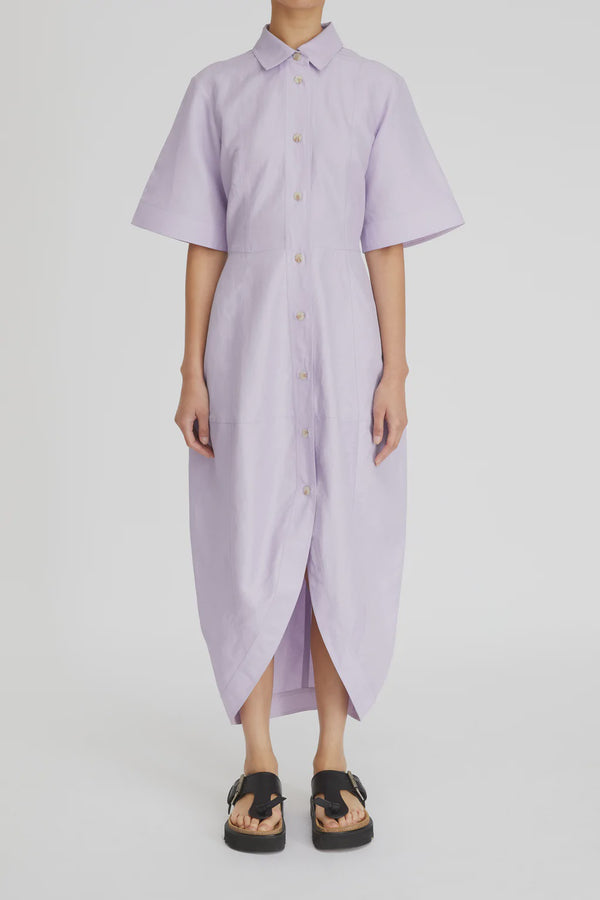 Lola Shirt Dress - Lilac