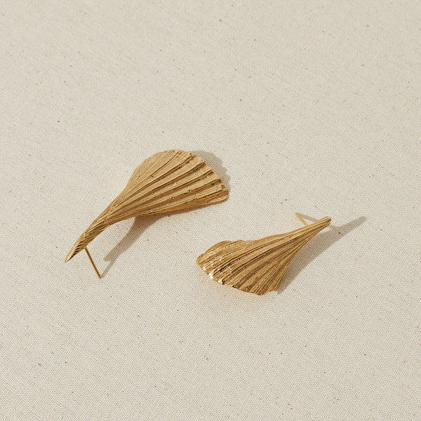 Cockle Earrings - Gold Plated