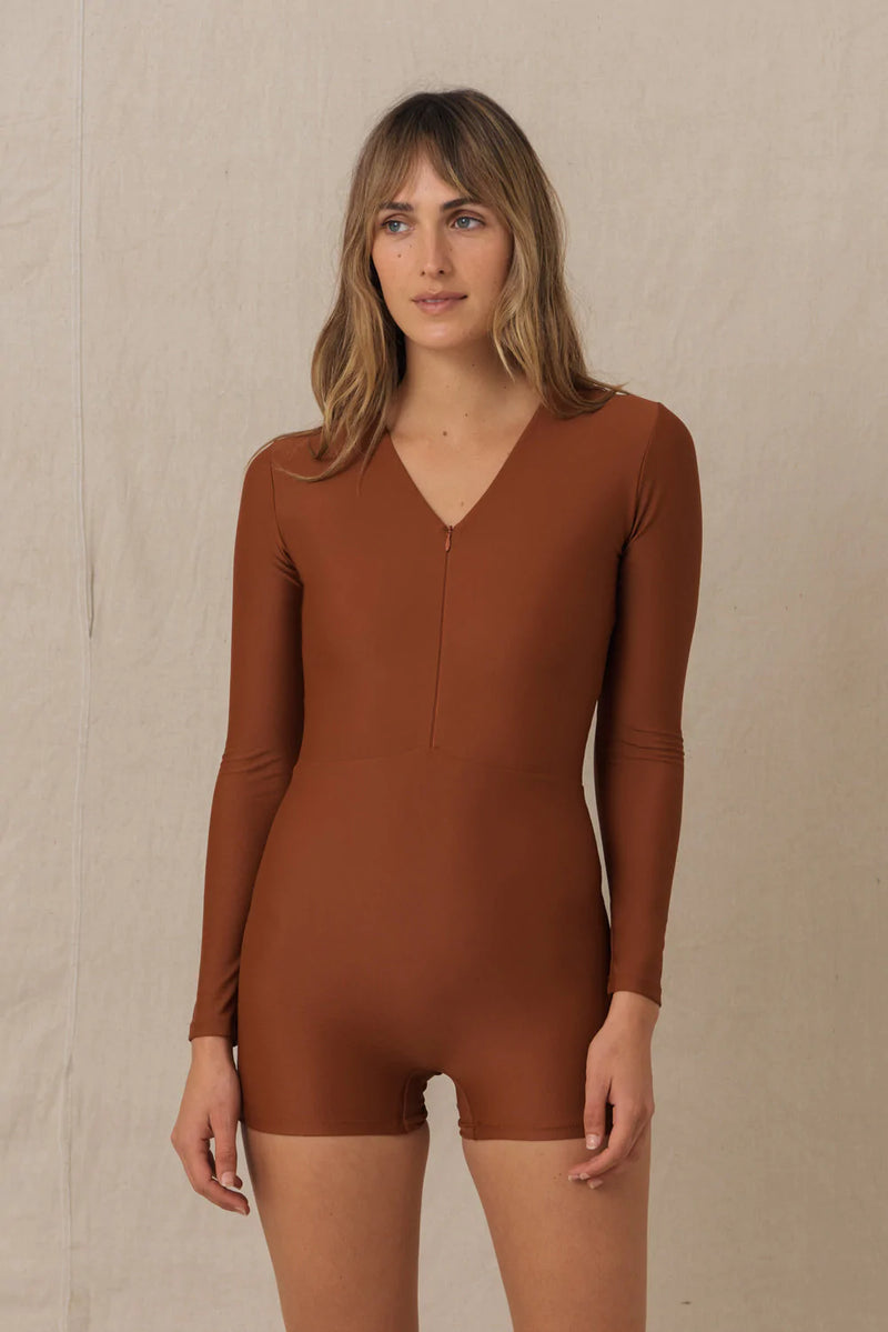 Cosmos Surf Suit - Rust