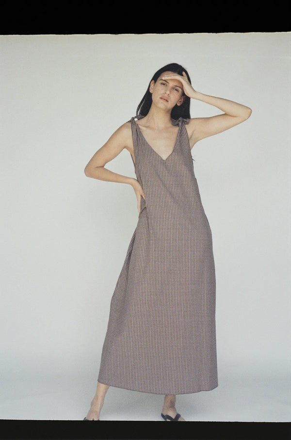 The Knot Dress - Russet Check