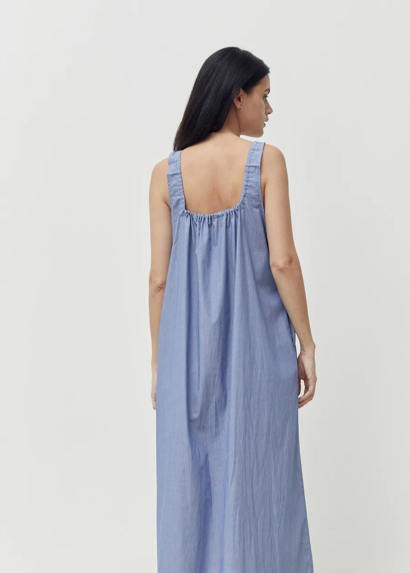 The Paper Dress - Blue Micro Stripe