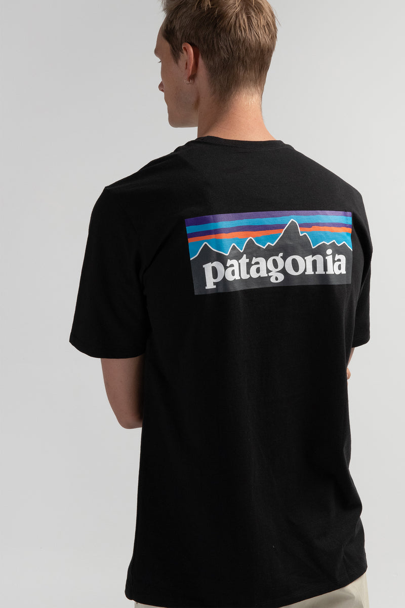 Patagonia Men's P-6 Logo Responsibili-Tee - Black