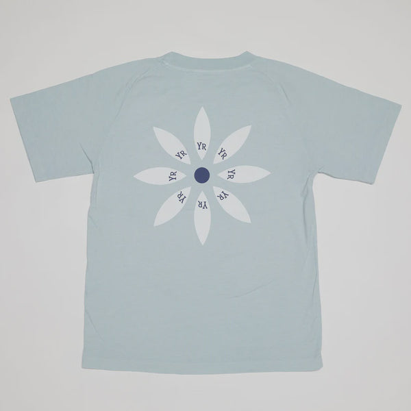 YR Flower Shirt - Dusty Blue