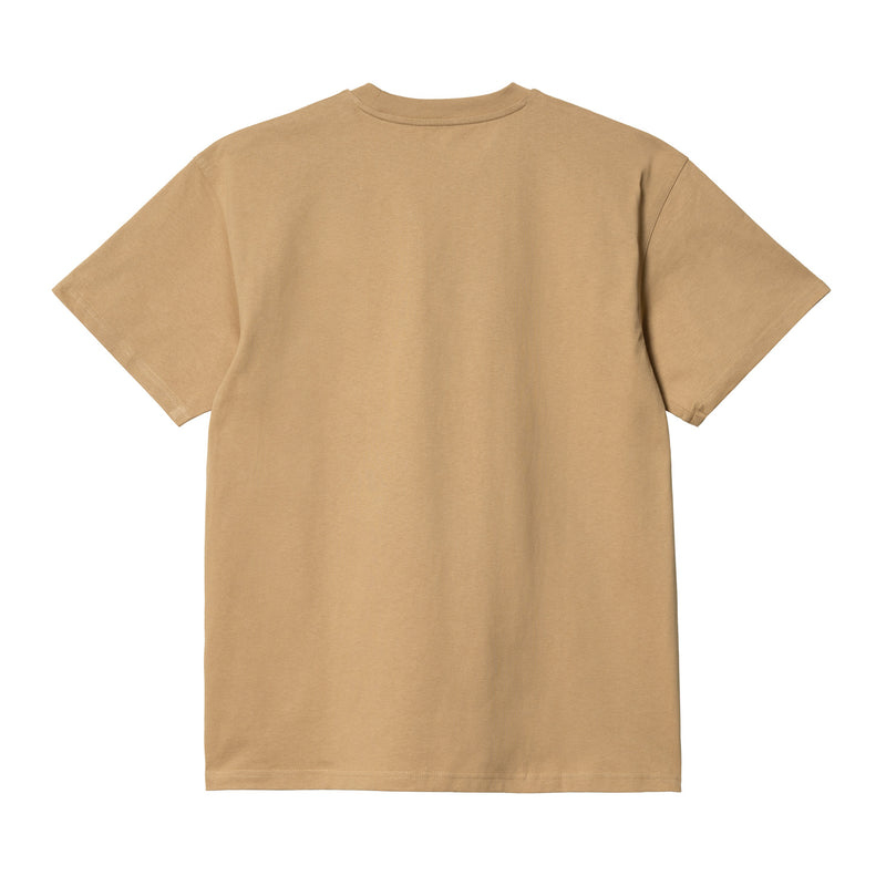 S/S American Script T-Shirt - Dusty H Brown