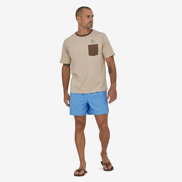 M's Baggies Shorts - 5 In. - Clean Currents Patch: Lago Blue