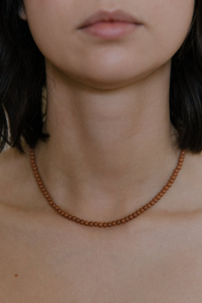 Margaux Necklace - Brown