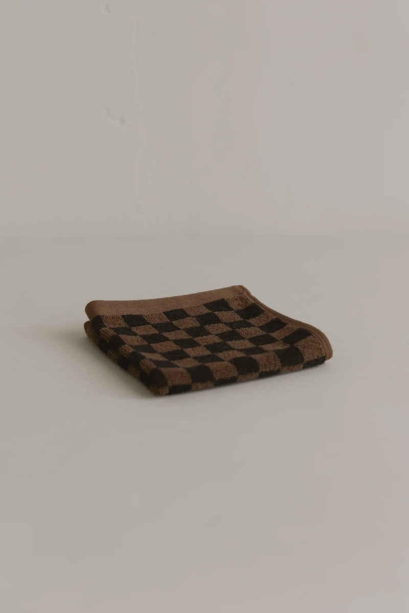 Quill Face Cloth - Tabac & Noir