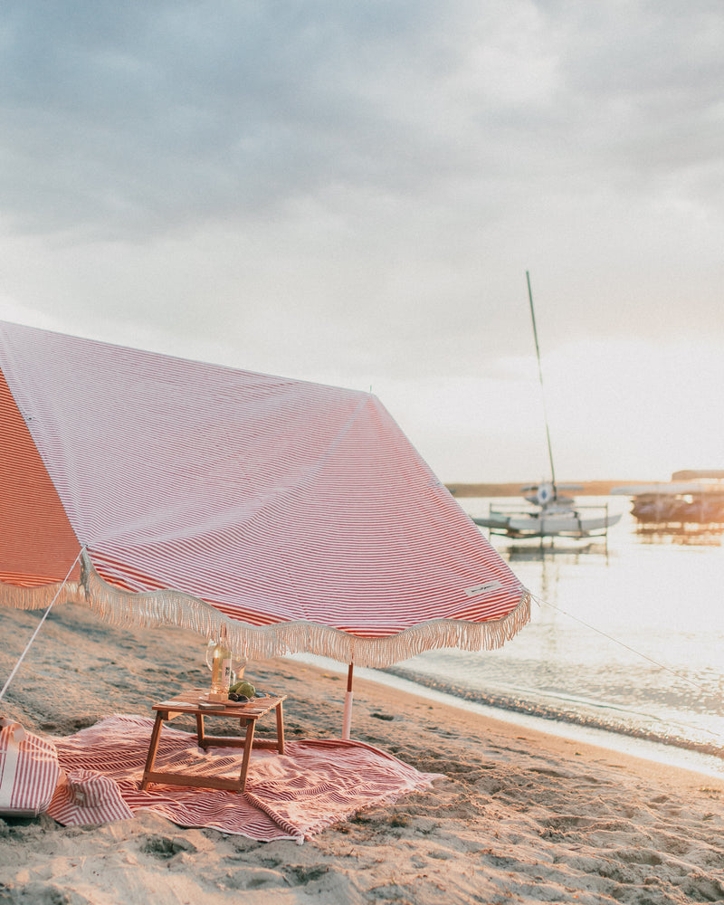 Beach Blanket - Laurens Pink Stripe
