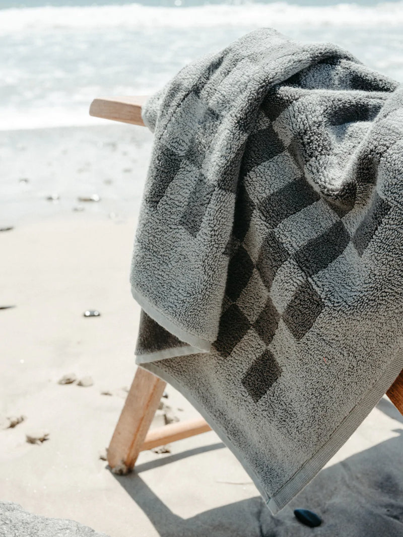 The Beach Towel - Vintage Green Check