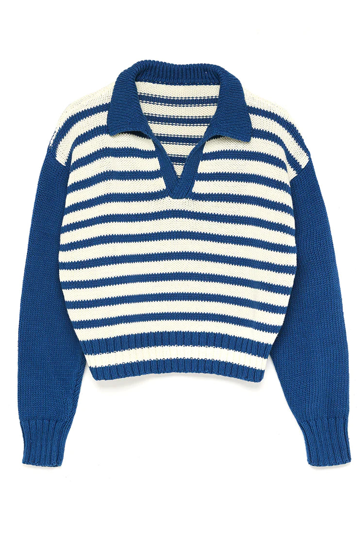 Venezia Polo - Blue/Ivory