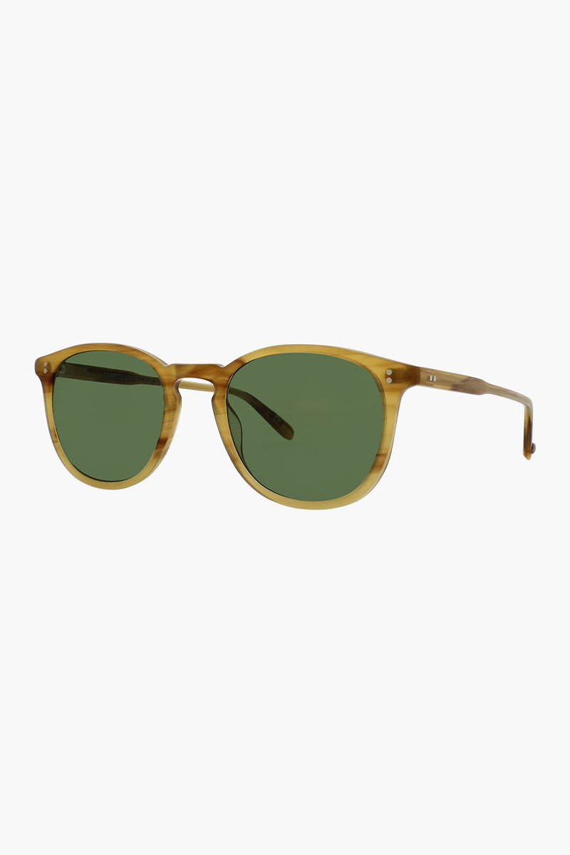 Kinney 49 Sunglasses - Blonde Tortoise Fade/Pure Green