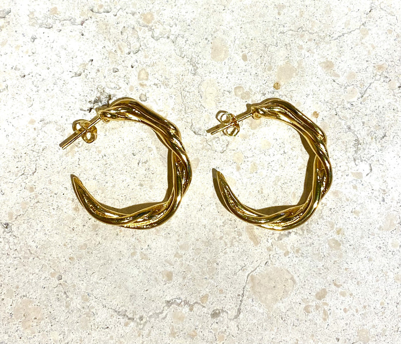 Complex Hoops - Gold plated