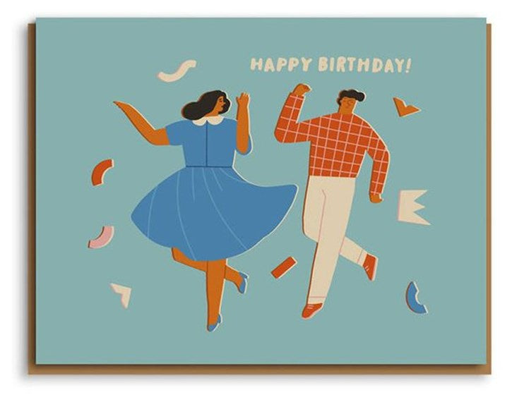 Greeting Card - Birthday Dancers