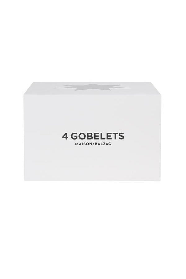4 Large Gobelets - Clear