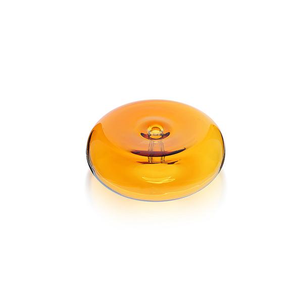 The Glass Pebble Incense Holder - Amber