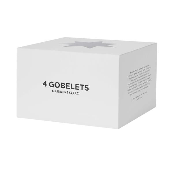 4 Medium Gobelets - White