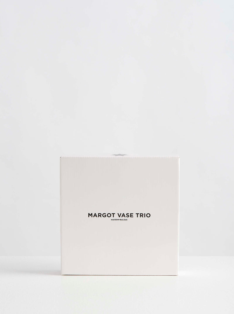Margot Vase Trio - Pink Amber Clear