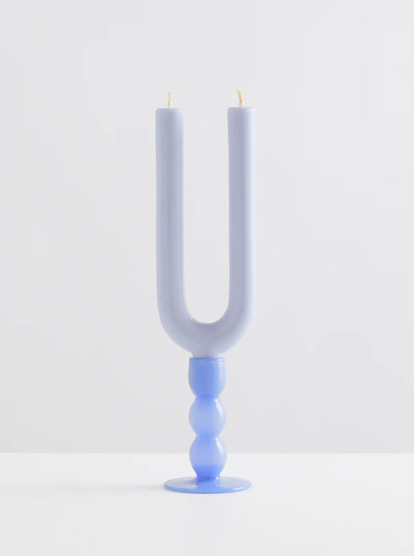Demi Volute Candle Holder - Bleuet