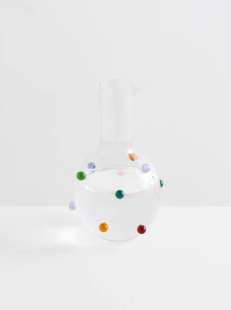Pomponette Carafe - Clear/Multi