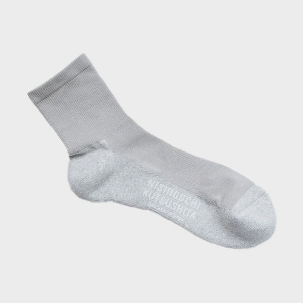 Cotton Cashmere Walk Socks - Grey