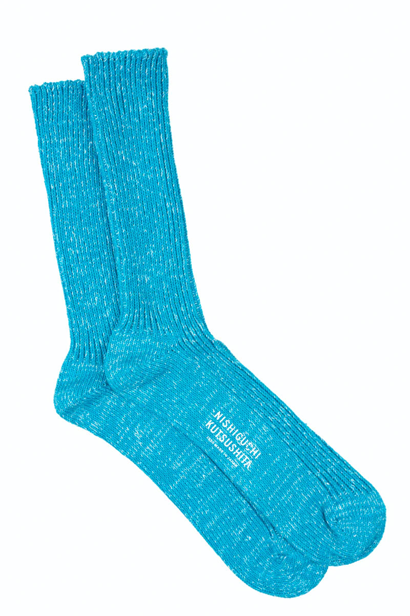 Boston Hemp Cotton Sock - Ocean Blue