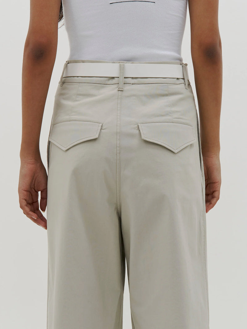 Relaxed Pleat Front Pant - Agate Grey