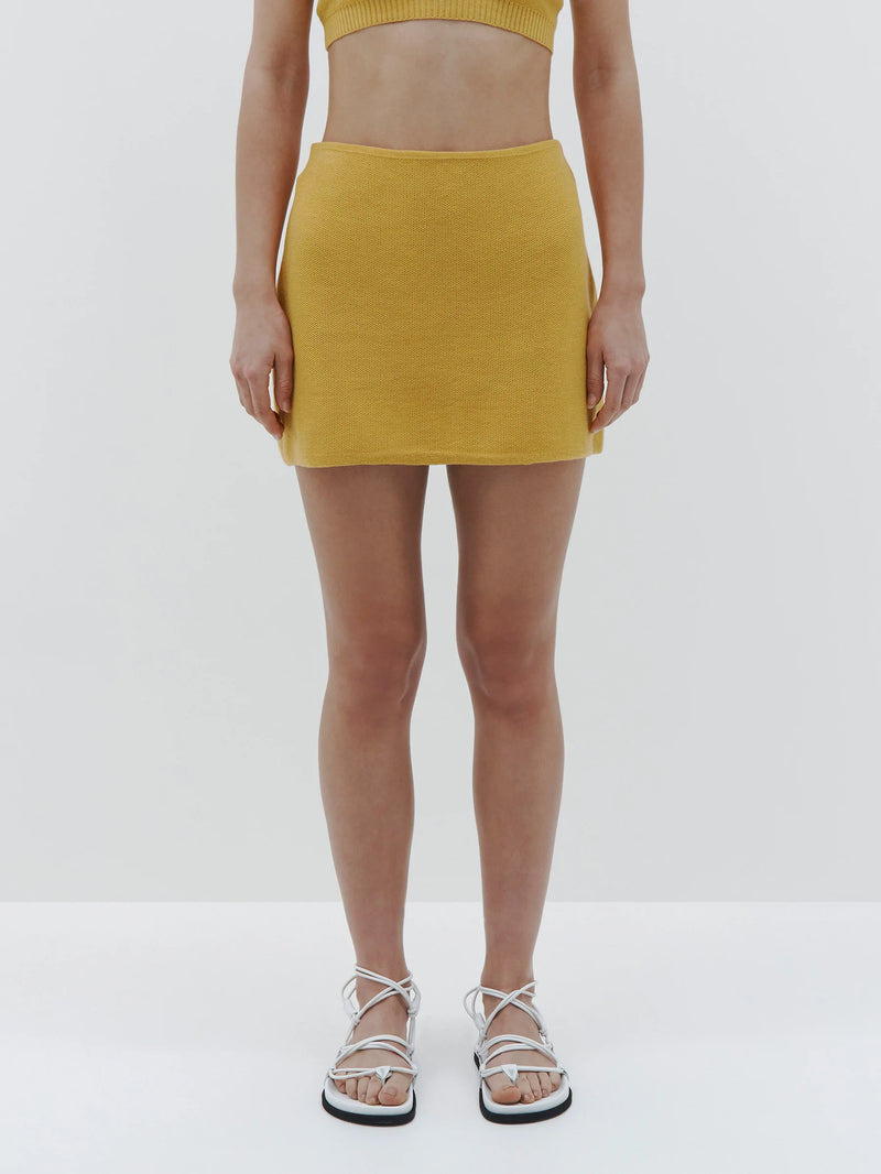 Pique Knitted Skirt - Honeycomb