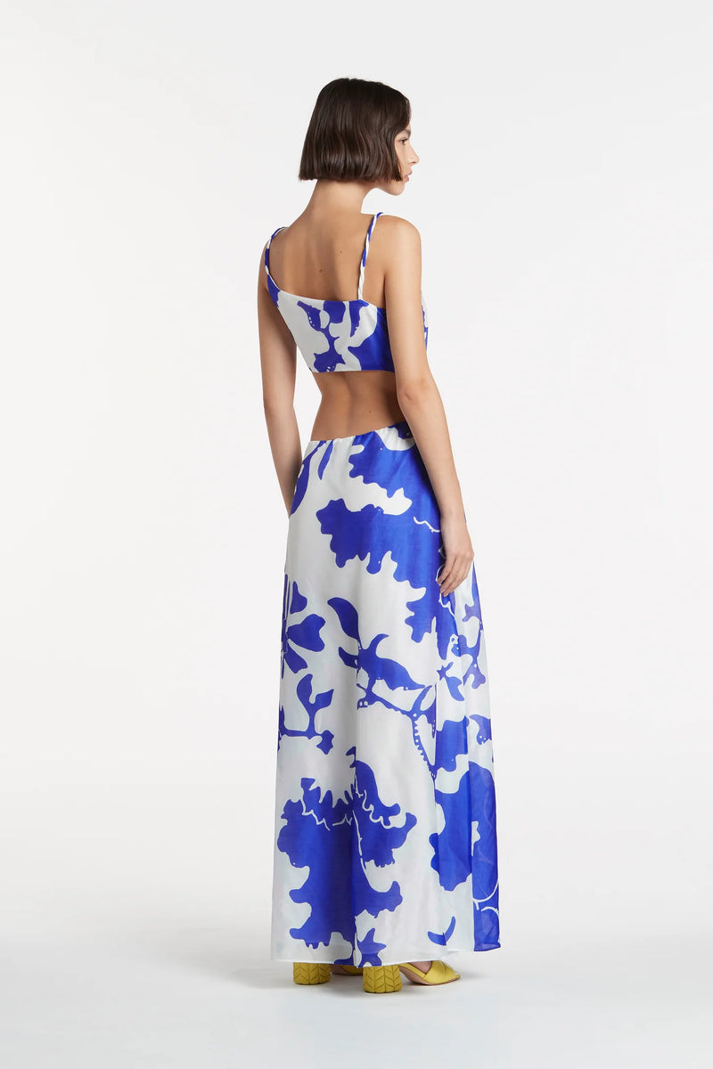 Vivi Asymmetrical Cut Out Dress - Merce Abstract Print