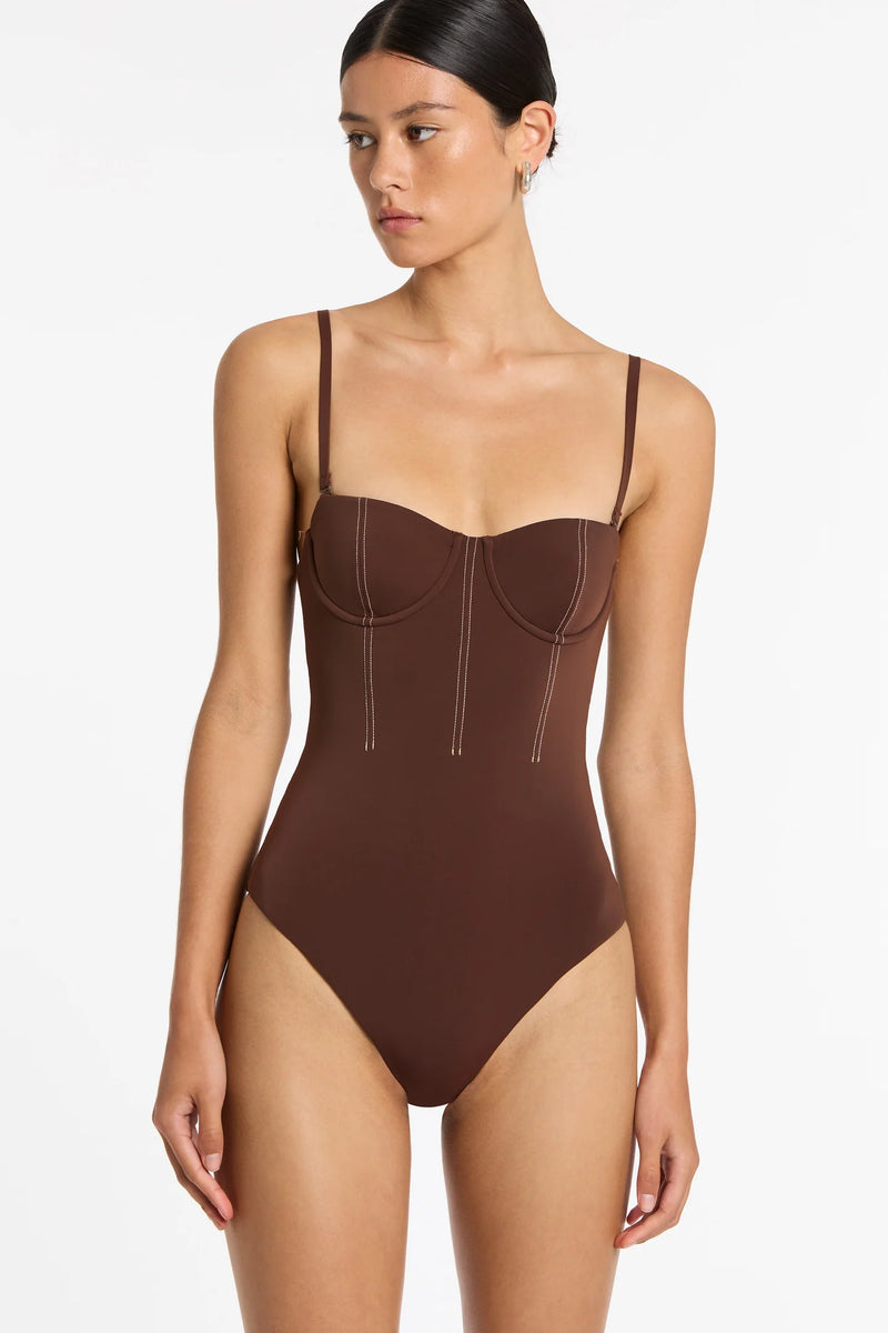 Gio Corset One Piece - Chocolate