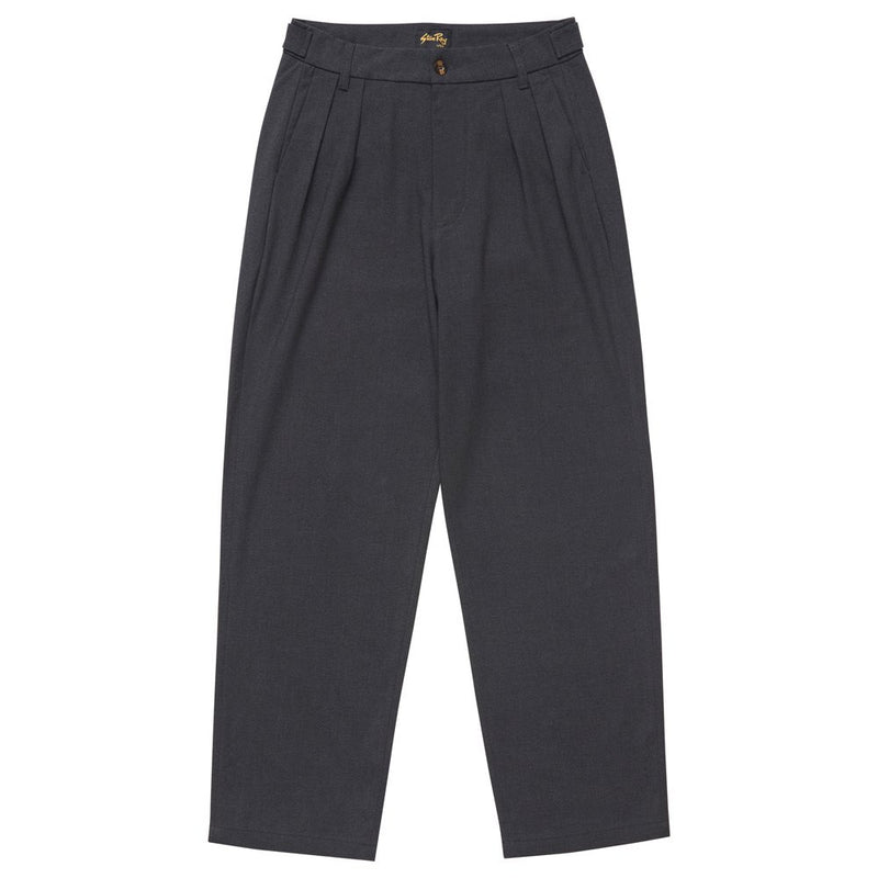 Mens Pleated Pant - Charcoal