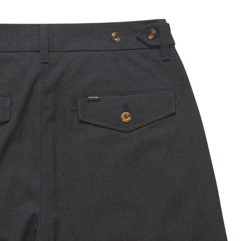 Mens Pleated Pant - Charcoal