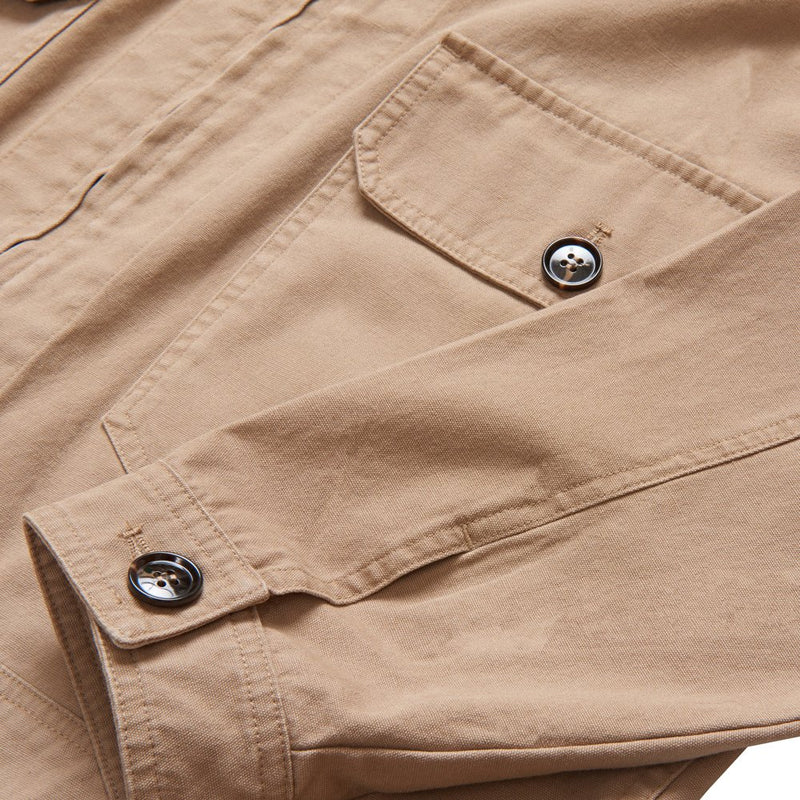 Men's Zip Through Jacket - Tan