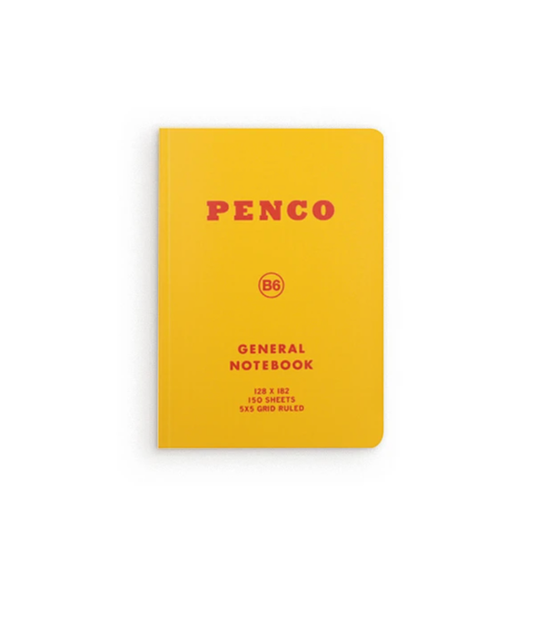 General Notebook Grid B6 - Yellow