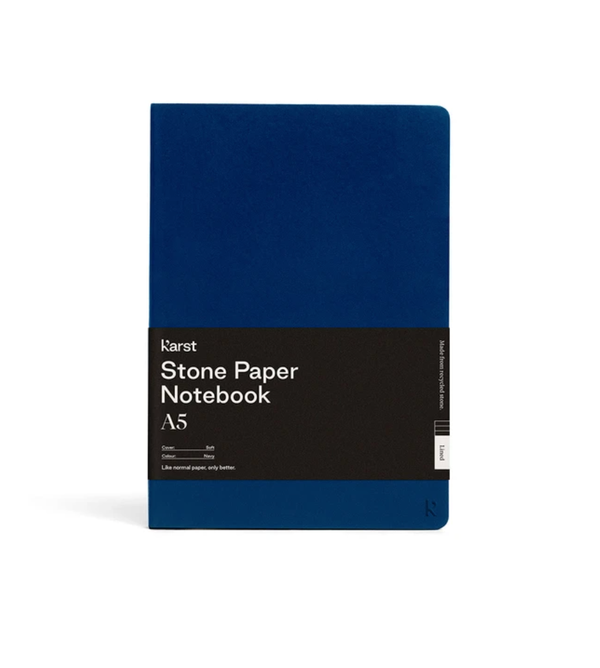 Soft Cover A5 Notebook Ruled - Navy