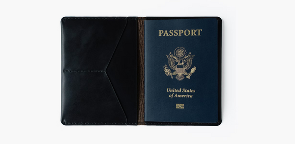 Passport Wallet -  Black Chromexce