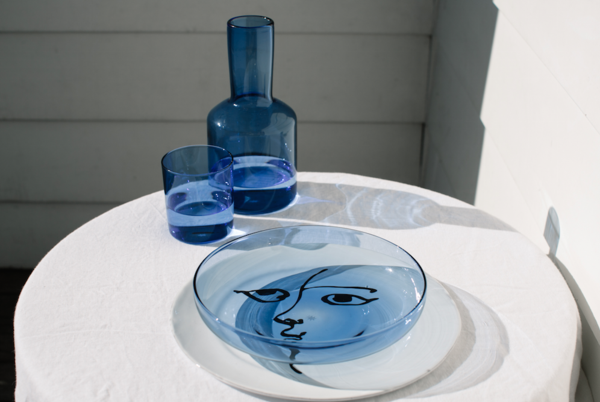 J`ai Soif Carafe and Glass Set - Azure