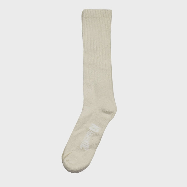Hemp Crew Socks - Washed White