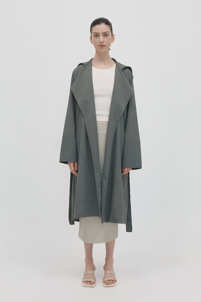 Summer Trench Coat - Thyme