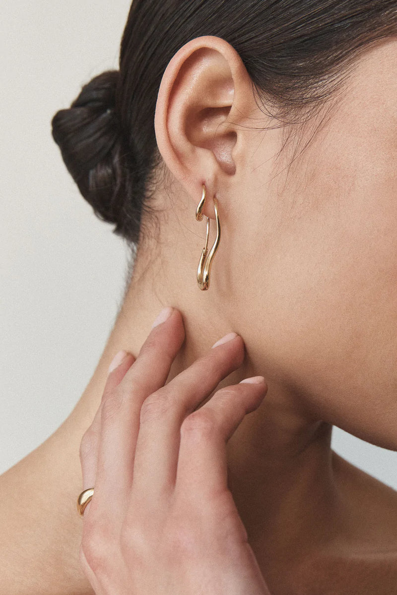 Ventee Hoops - 14k Vermeil