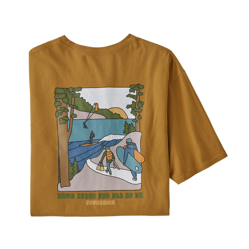 M's Northwest Waters Organic T-Shirt - Oaks Brown
