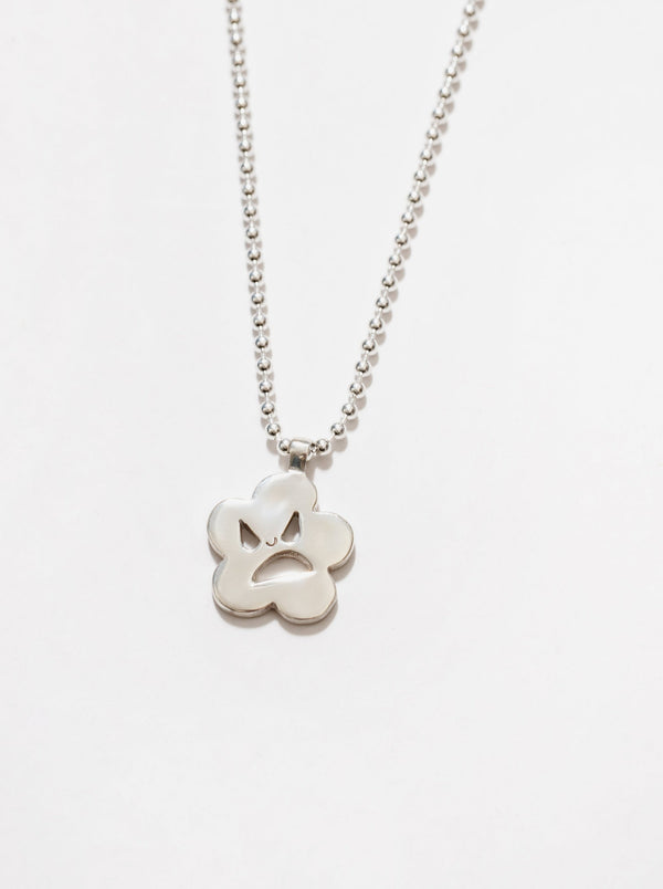 Angry Flower Necklace - Sterling Silver
