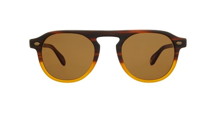 Harding 47 Sunglasses - Matte Dark Caramel Gradient/ Pure Brown