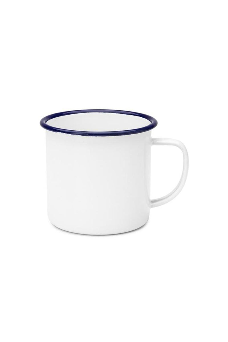 Enamel Mug 350ml - White/Blue