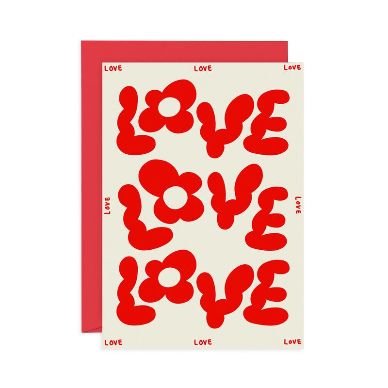 Greeting Card - Love Love Love