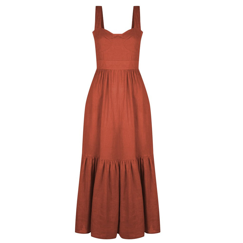 Lucia Dress - Aurora Red