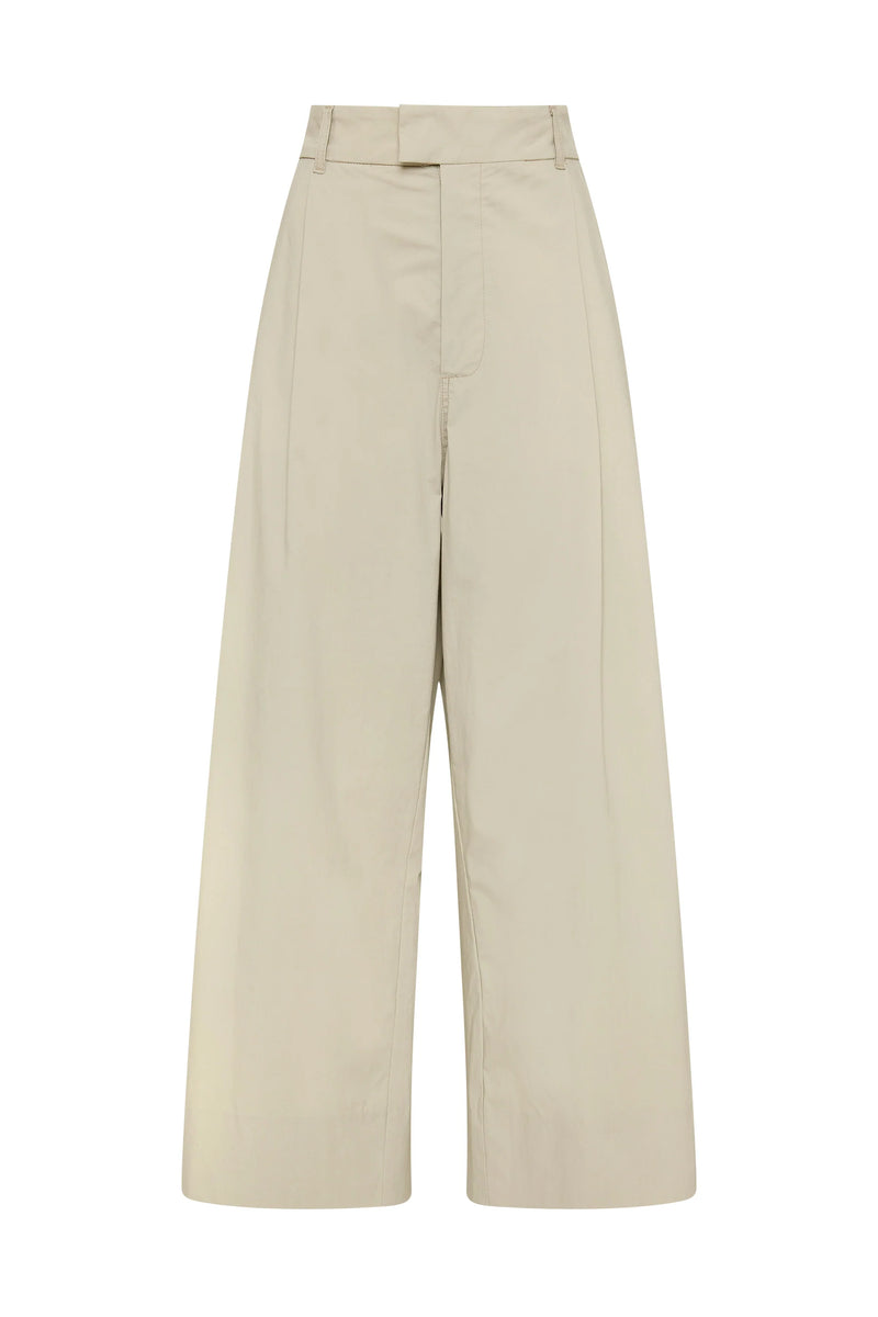 Relaxed Pleat Front Pant - Agate Grey